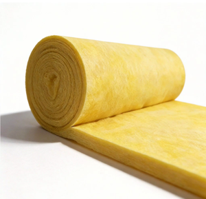 Rollo de Manta de Lana de Vidrio Absorbente de Sonido a Precio de Fábrica, Aislamiento Acústico para Paredes y Techos de Estructura de Acero, Resistente al Fuego - Product Image 1