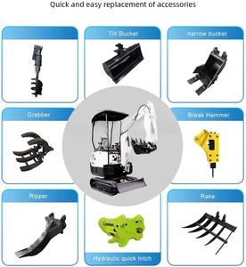 1000kg Mini Excavator 1 2 <b>Ton</b> China 1.2 <b>Ton</b> Micro <b>Digger</b> 1 <b>Ton</b> Small Bagger <b>for</b> <b>Sale</b> Small Mini Excavator Price - Product Image 3