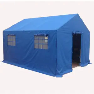 Thickened Galvanized Pipe Disaster Relief Engineering Site Thickened Cotton Construction Staff Camping Tent