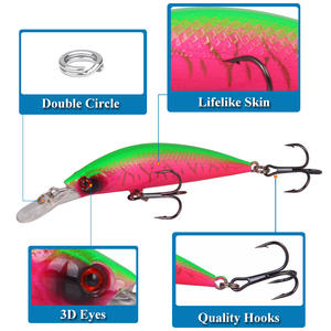 Señuelo de pesca XY-124 Minnow de 90 mm y 16,7 g, hundimiento lento, cebo duro para pesca de lubina. - Product Image 3