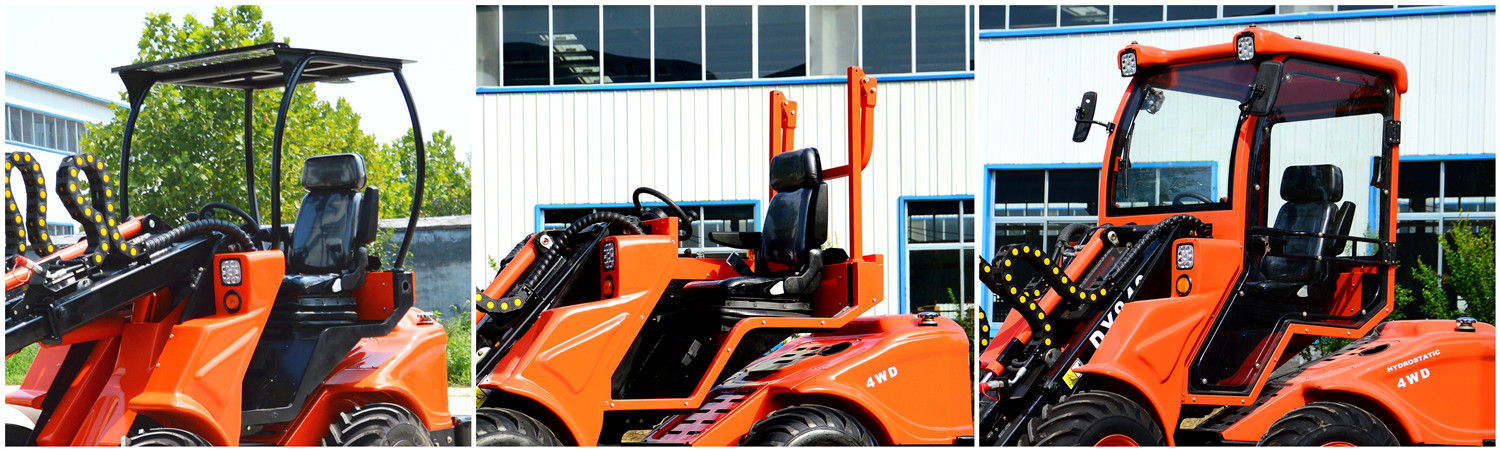 ホールローダー CE認定関節式ファームミニローダーDY840ガーデン伸縮ホイール