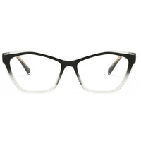 Montures de lunettes optiques pour femmes, modèle Haoya 25011, style rétro vintage, transparentes, en TR90, branches colorées, tendance, vente en gros
