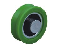 Rouleau de guidage automatique pour porte coulissante en nylon Roue à roulement à billes en acier (ML-AV039)