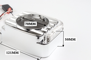 Kuulcql — lentille de projecteur led double xenon, avec capotage en cristal, 2.5 pouces, 3 pouces, disponible en blanc, bleu, rouge - Product Image 6