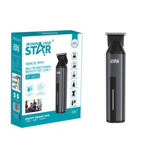 Cortadora de pelo eléctrica WinningStar 6 en 1 recargable e impermeable para hombres, set de afeitado y recorte de barba con accesorios. - Product Image 1