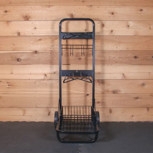 JH-Mech שלושה Tier Rotatable אוכף נקודת סימון מתלה על גלגלים כבד החובה סוס ריצוף עומד עגלת - Product Image 6