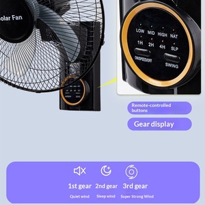 Ventilateur mural solaire de 16 pouces, économie d'énergie, pour la maison, le dortoir, Afrique du Sud-Est, vente en promotion - Product Image 4