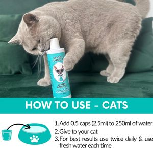 Suppléments de soins de santé pour animaux de compagnie Additif d'eau dentaire pour animaux de compagnie Solution de soins bucco-dentaires pour chiens et chats pour une haleine fraîche et le contrôle du tartre - Product Image 5
