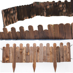 Valla de Madera Tratada Térmicamente, Antiséptica Natural, Ecológica, Impermeable, para Patio Trasero, Valla para Exteriores - Product Image 1