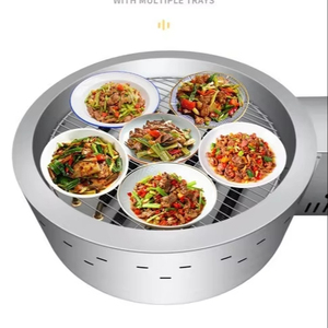Vaporera Eléctrica Industrial Comercial para Dim Sum, Bollos de Leche, Dumplings, Momos, Arroz, Cocina a Vapor para Restaurante - Product Image 1