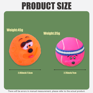 Üretici Toptan Satış Ekolojik Dostu Karikatür Tenis Serisi Köpek Çiğneme Oyuncak Topları Sevimli İnteraktif Vinil Ses Çıkaran Çoklu Renkler - Product Image 2