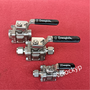 Vanne à boisseau sphérique Swagelok en acier inoxydable, série 60, 3 pièces, SS-62TS8, d'occasion - Product Image 3