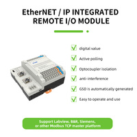 Precio al por mayor 16 Entrada y salida digital Módulo IO remoto Controlador de programación Modbus TCP Plc