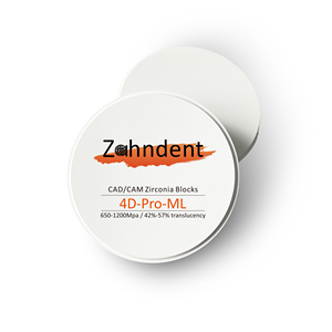 Produttore Zahndent materiale da laboratorio dentale 1200MPa forza 4D Pro blocco di Zirconia in ceramica dentale multistrato - Product Image 4