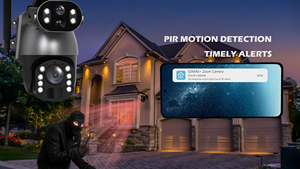 Nouvel arrivage Caméra CCTV solaire Full HD intelligente Wifi Zoom 10X Double objectif Audio bidirectionnel Vision nocturne IP66 étanche Carte SD PTZ - Product Image 5