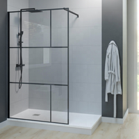 Oumeiga OEM ODM 1200*2000mm écran de douche douche sans cadre panneau de verre de douche conception de glaçage partiel