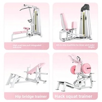 Conjunto Completo de Equipo de Gimnasio Metálico Ajustable y Ecológico para Mujeres - Entrenador de Levantamiento de Pesas Integrado