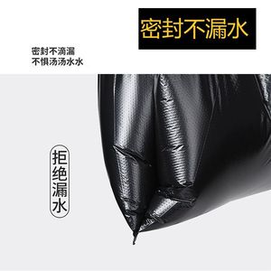 Household Trash Bags 32x52cm Black M Size Thickened For <b>Kitchen</b> Use 8L 10L Capacity <b>Plastic</b> Garbage Bags - Product Image 4
