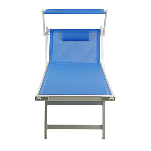 2026 Popular Chaise de playa portátil Sun Lounge cubierta reclinable silla plegable Silla de gravedad cero para sala de estar y uso de almacén - Product Image 5