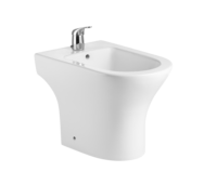 Ensemble de toilettes à deux pièces avec bidet sur pied, vente chaude en Argentine, CE Tornado Flush, sanitaire mural, chasse d'eau directe