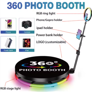 Plataforma Giratoria de <span class=keywords><strong>360</strong></span> Grados para Estudio de Video, de Aleación de Aluminio, para Cámara Réflex <span class=keywords><strong>Digital</strong></span> de 100 cm, para Cabina de Fotos de 1-2 Personas, Entrega Rápida - Product Image 3