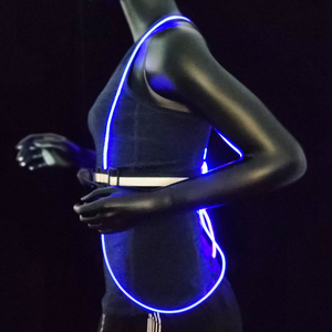 High Quality <b>LED</b> Vest and 200Lumens Headlight/Torch Flashing Safety Clothing with Hoodie Reflective for Running - Product Image 5