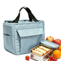 Sac à lunch isotherme élégant avec doublure intérieure anti-fuite, facile à nettoyer, sac fourre-tout portable pour le bureau et les pique-niques