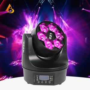 Oferta Especial: Mini Luces Móviles de 6 Piezas y 120W para Fiestas, Bodas y Escenarios - Efectos Bee Eyes, Zoom, Wash y Beam - Product Image 4