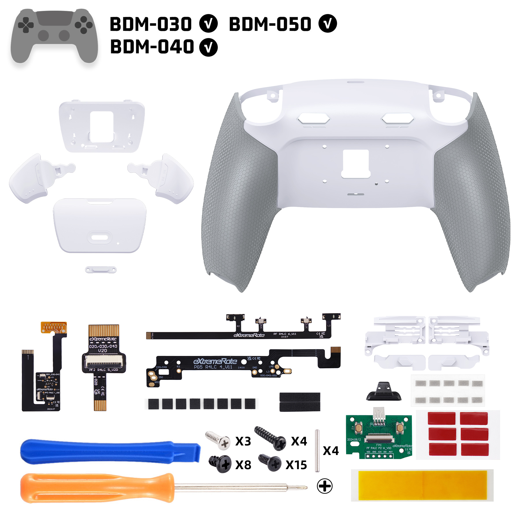 Gris blanco engomado GQTPFM002M2
