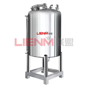 Wholesale 304 316 Stainless Steel 1000l Water Storage Tank Pneumatic Agitation Industrial Alcohol Chemical Liquid Storage Tank
