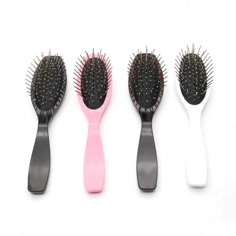 Portable Synthetic Wigs Human Hair Stainless Steel Wig Detangling Brushes Portable Synthetic Hair Brush Hair Extension Brushes