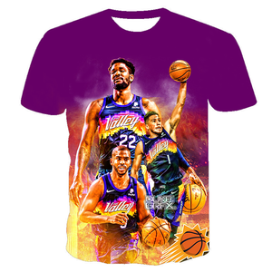 Livraison gratuite, <span class=keywords><strong>maillot</strong></span> de basket-ball personnalisé <span class=keywords><strong>Phoenix</strong></span> City Edition pour homme, décontracté, Valley 1 Devin Booker, t-shirt imprimé en 3D - Product Image 3