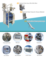 Machine d'emballage entièrement automatique à haute vitesse pour sachets de liquide à scellage arrière, eau de coco, qualité alimentaire, en feuille/sachet