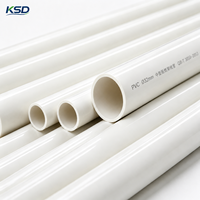 Tuyau électrique en PVC rigide à paroi intérieure lisse, résistant, pour la construction résidentielle, avec une durée de vie de 50 ans, pliable à froid