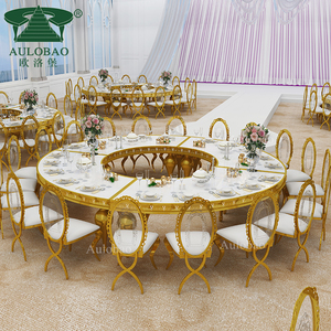 Đảng bảng bán buôn MDF Top S hình dạng Hoàng Gia nửa mặt trăng bàn đám cưới - Product Image 4