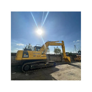 Excavadora usada en buen estado Komatsu PC220, 220, PC220LC, excavadora japonesa original con buen rendimiento - Product Image 1