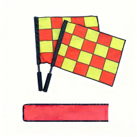 Drapeau d'arbitre de haute qualité pour arbitre professionnel, drapeau à carreaux, drapeaux personnalisés pour les jeux de ballon sportifs