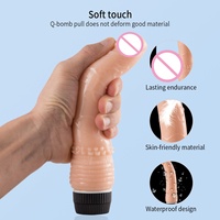 Vibromasseur féminin pas cher, rechargeable par USB, fonctionnant sur piles, avec matériau ABS+TPE, 100% étanche, 19 cm