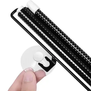 Ventosa senza unghie avvolgibile avvolgibile oscurante parasole copri finestrino per auto in PVC di colore nero - Product Image 1