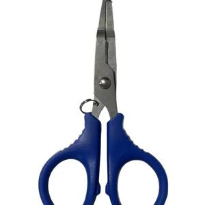 Ciseaux de pêche miniatures en acier inoxydable Ztc209 bleus 3Cr13 à lame droite avec dégorgeoir, équipement de pêche extérieur essentiel - Product Image 1