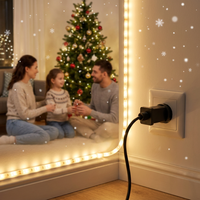 Alimentation électrique de haute qualité EU IP44, prise durable, CE GS 1A 2A 12V DC, adaptateur étanche pour éclairage LED de Noël
