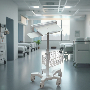 รถเข็นคอมพิวเตอร์โรงพยาบาลแบบพกพารถเข็นอัลตร้าซาวด์ทางการแพทย์ปรับความสูงได้สำหรับโรงพยาบาลและคลินิก - Product Image 4