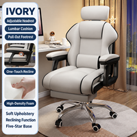 Chaise de bureau confortable pour ordinateur, idéale pour dortoir universitaire, chambre à coucher, salon, jeux et streaming en direct, avec dossier réglable