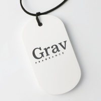 FinRu personnalisé ovale imprimé en céramique arôme pierre diffuseur pendentif argile parfum désodorisant pour chambre hôtel décoration de la maison