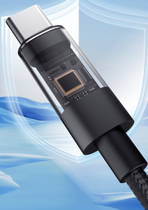 <span class=keywords><strong>Cable</strong></span> USB-C Dual <span class=keywords><strong>de</strong></span> 100W con Pantalla Digital, Diseño Hueco <span class=keywords><strong>de</strong></span> Aleación <span class=keywords><strong>de</strong></span> Zinc, Compatible con Teléfonos, Bancos <span class=keywords><strong>de</strong></span> Energía, etc. - Product Image 3