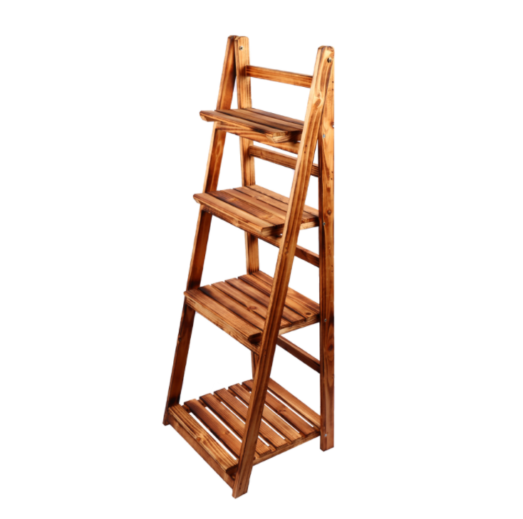 Wooden Bamboo Plant Rack.Garden Planter Flower Pots Stand Shelf Indoor or Outdoor