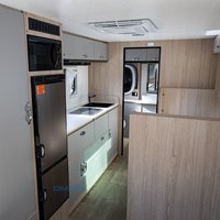 Remorque de caravane personnalisée CAMPTRL pour deux personnes, remorques de camping tout-terrain, camping-car familial, motorhome