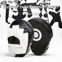 Cible de boxe en cuir avec logo personnalisé pour l'entraînement aux arts martiaux Taekwondo - Emballage durable Marque Yunjida Modèle Qjb369