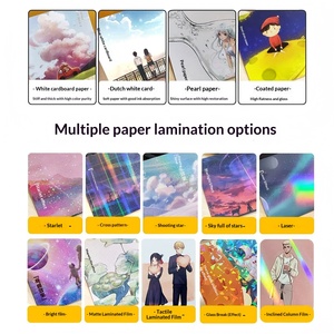 Tarjetas Postales Personalizables con Diseño de Estrellas, Impresión Offset con Estampado en Caliente Perlado, Invitación Cuadrada Pequeña <span class=keywords><strong>para</strong></span> DIY - Product Image 2