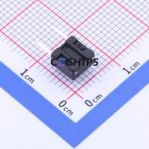 TS665B2J Tactile Switch Bent Lead Through Hole,6x6mm Switch Single Pole Single Throw Round Button 2.5N Right Angle Insert - Product Image 2